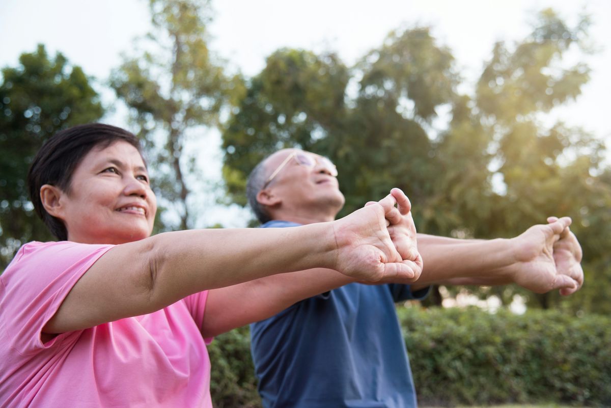 Elderly stretching